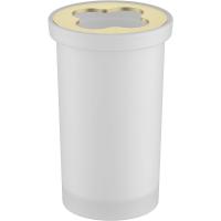 Стакан для зубных щеток "Timo Saona", латунь, стекло, матовый, золотой