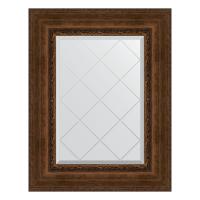 Зеркало настенное с гравировкой EVOFORM в багетной раме состаренная бронза с орнаментом, 62х80 см, BY 4042