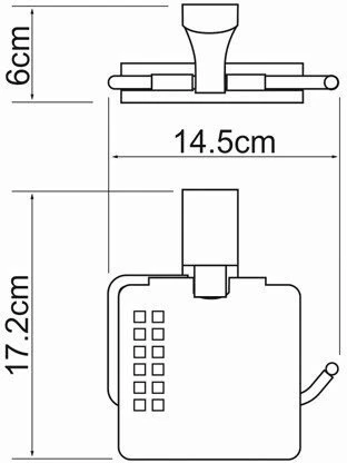 Держатель туалетной бумаги WasserKraft Leine K-5025