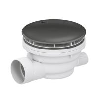 Сифон RGW "Velplex", для душевых поддонов, гидрозатвор, цвет графит