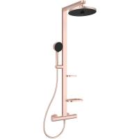 Душевая система Ideal Standard Alu+ BD583RO с термостатом Rose