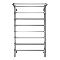 Полотенцесушитель Terminus "Полка П8", электрический, нержавеющая сталь, цвет хром