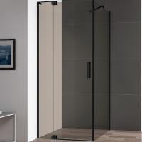 Душевой уголок Cezares Slider 90x100 SLIDER-AH-1-80-90/100-BR-NERO профиль Черный матовый стекло бронзовое