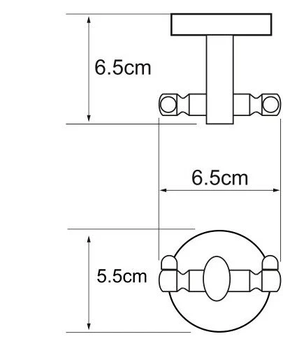 Крючок двойной WasserKraft Rhein K-6223D