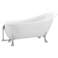 Ванна BelBagno BB06, акриловая, овальная, белая, противоскользящее дно