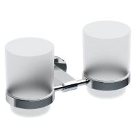 Двойной держатель с двумя стаканами Chrome CR 220.00 X07P189
