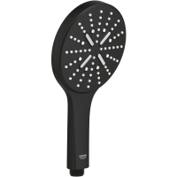 Душевая лейка Grohe Rainshower SmartActive 22127KF0 130 мм, 3 режима, черный матовый