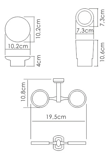 Держатель стакана и мыльницы WasserKraft K-28126