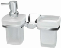 Дозатор для жидкого мыла со стаканом WasserKraft Wern K-2589