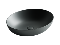 CN6017MDH Умывальник чаша накладная овальная (цвет Темный Антрацит Матовый) Element 520*395*130мм