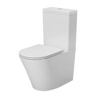 Унитаз Ritz 237K19001RS (665*360*830) напольный БЕЗОБОДКОВЫЙ, с тонкой крышкой, 3 места