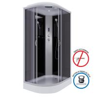 Душ.каб. NG-3512-14RP (1200х800х2150) низкий поддон(13см) стекло ТОНИРОВАННОЕ 3 места
