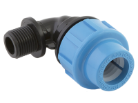 Отвод Джилекс ПНД с наружной резьбой 20х1/2quot; (30 шт. в уп.)