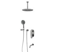 A175868 Встраиваемый комплект для ванны с верхней душевой насадкой, лейкой и изливом