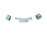 Фиксатор поворота трубы REHAU 20/45гр с кольцами, оцинк. сталь