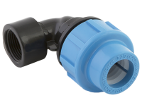 Отвод Джилекс ПНД с внутренней резьбой 20х1/2quot; (30 шт. в уп.)