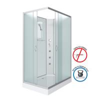 Душ.каб. NG-43085-14QBKG (1000х800х2000) низкий поддон(13см) стекло МАТОВОЕ 3 места