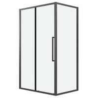 Душ.ограждение 120.K33.02.1080.21.00 Cosmo (100*80*195) черный матовый, стекло прозрачное, 2 места