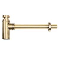 Сифон для раковины Timo "Антик" 958/02L, латунь, бутылочный, 32x7 см