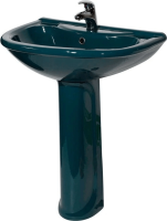 Раковина подвесная Оскольская керамика Престиж 60 45125100302 зеленая