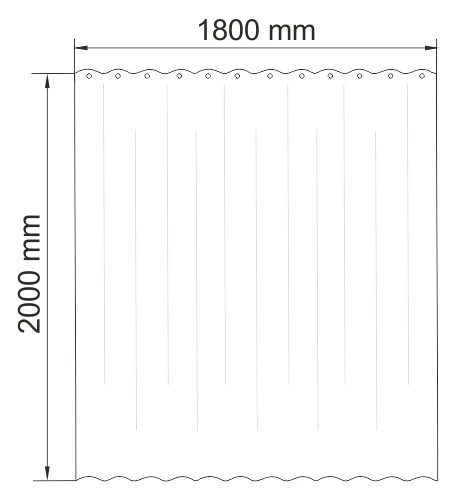 Штора для ванной WasserKraft Lopau SC-60101