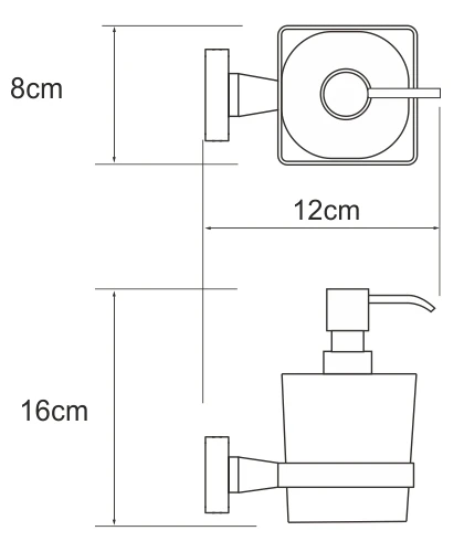 Дозатор для жидкого мыла WasserKraft Dill K-3999