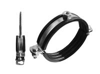 Мет.оцин. хомут с резиновой прокладкой, болтом и дюбелем 1/2quot; (20-24мм)