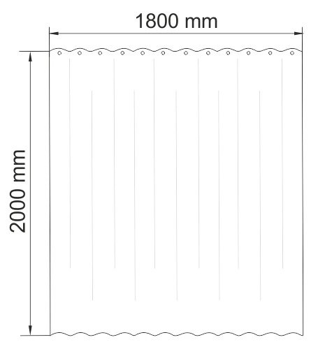 Штора для ванной WasserKraft Inn SC-43101