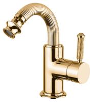Смеситель для биде Cezares OLIMP-BSM2-03/24-L, золото 24 карата