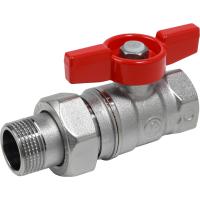 Кран шаровой Giacomini с накидной гайкой (Американка) Ду 20 бабочка