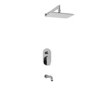 [ВЫВОД ИЗ АССОРТИМЕНТА] A13031 Встраиваемый комплект для ванны с изливом и верхней душевой насадкой