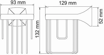 Держатель освежителя WasserKraft Wern K-2545