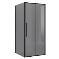 Душ.ограждение NG-85-10TB-TB80-34 (100*80*195) прямоуг,раздвижн,черный матов.,стекло тонирован.,2мес