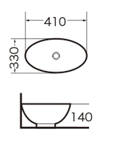 Раковина GR-3018 (410*330*140)