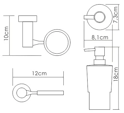 Дозатор для жидкого мыла WasserKraft K-28299