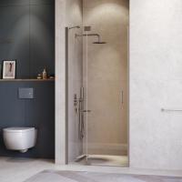 Душевая дверь RGW Hotel HO-014Gr, профиль ALUSTRONG, распашная, прозрачная, 200 см