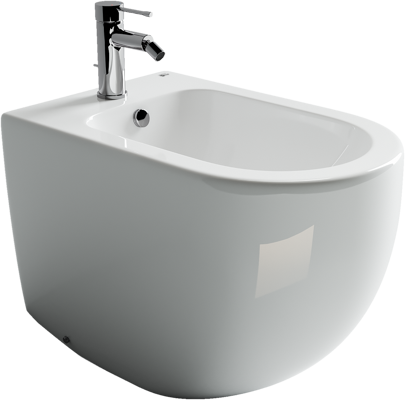 CN4005 Напольное биде METROPOL Rimless, 1 отверстие под смеситель, с крепежом