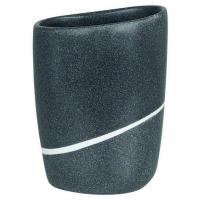 Стакан для зубных щеток Spirella Etna Stone, темно-серый