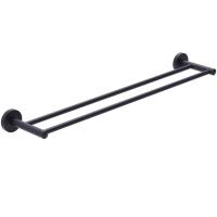 Полотенцедержатель "Timo Saona" 13056/03, латунь, чёрный, 65,3x12,5 см