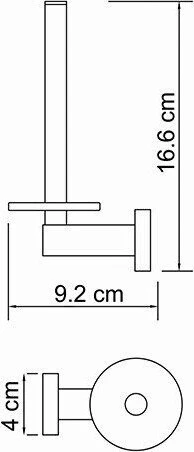 Держатель туалетной бумаги WasserKraft Lippe K-6597