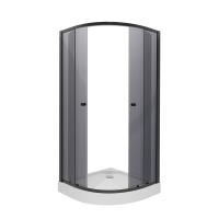 Душ. уголок NG-003-14T (800х800х1950) низкий поддон(13см) стекло ТОНИРОВАННОЕ, 2 места