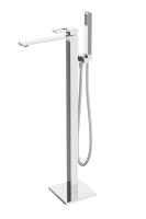 Смеситель BelBagno "LUCE" LUC-FMT-CRM, напольный, латунь, нержавеющая сталь