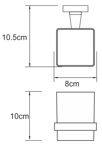 Подстаканник одинарный WasserKraft Dill K-3928