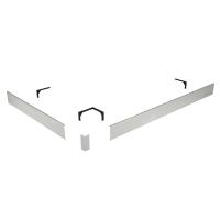 Экран для душевого поддона RGW NG-21, алюминий, 80х100х10 см