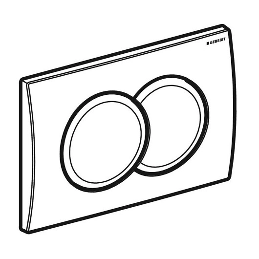 Кнопка смыва Geberit Delta 115.107.11.1 белая