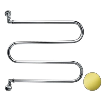 Полотенцесушитель водяной поворотный Margaroli Vento 400 Золотой