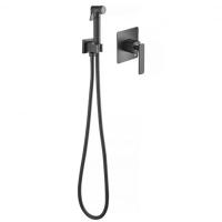 Гигиенический душ Timo Torne, латунь, встраиваемый монтаж, черный