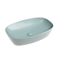 CN6049MLG Умывальник чаша накладная овальная (цвет Зеленый Матовый) Element 600*380*138мм