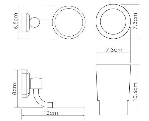 Подстаканник одинарный WasserKraft K-28128