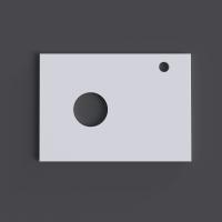 Столешница МДФ "ФЛАЙ-60 см" белая